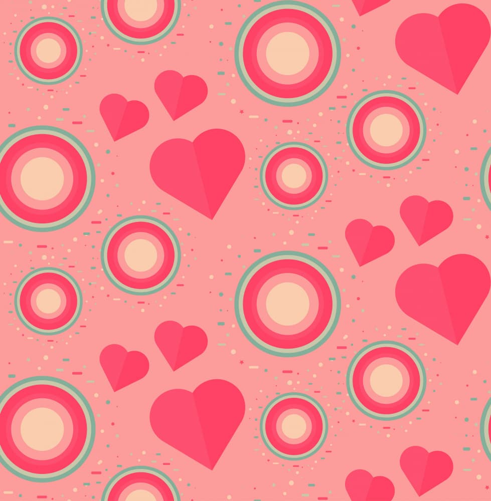 Sweet Pink Hearts Pattern by Marika Barsrsind β canvas wall art