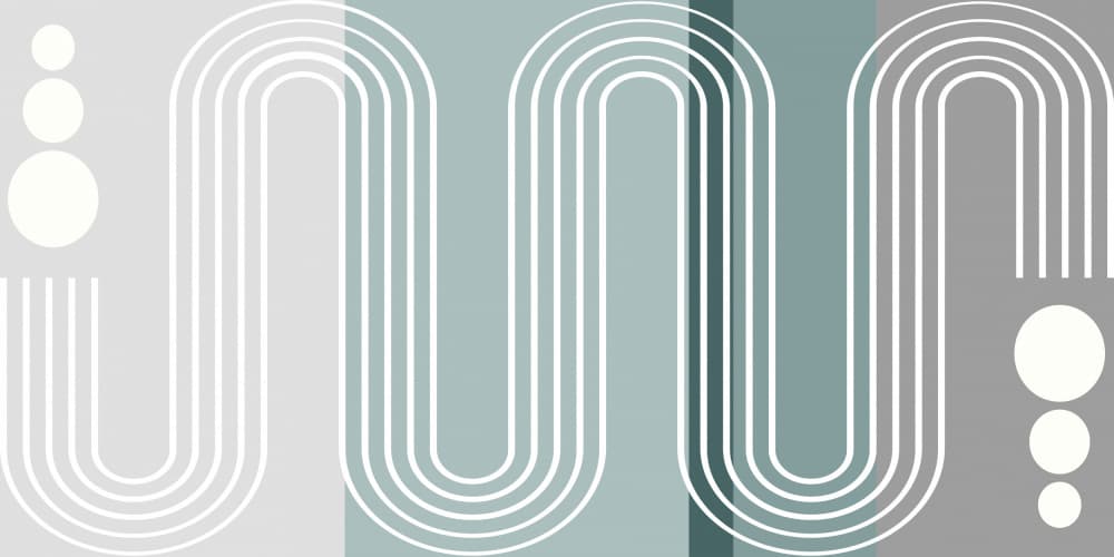 Serene Wavy Lines by Sue Skellern — canvas wall art