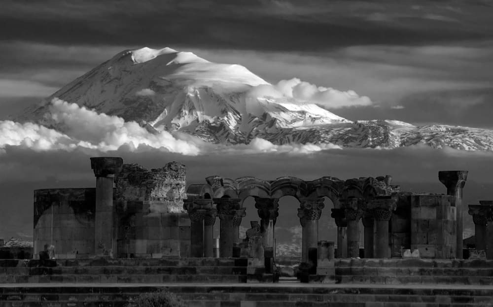 Majestic Mountain Ruins by Alexey Kharitonov — canvas wall art