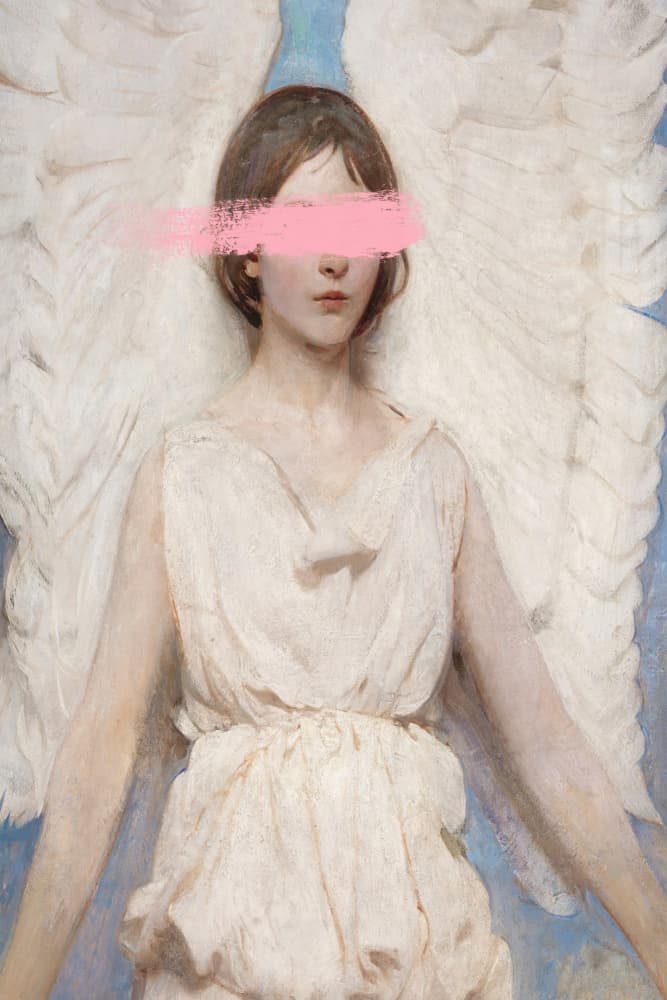 Pink Blinded Angel by Talitha McQueen — canvas wall art