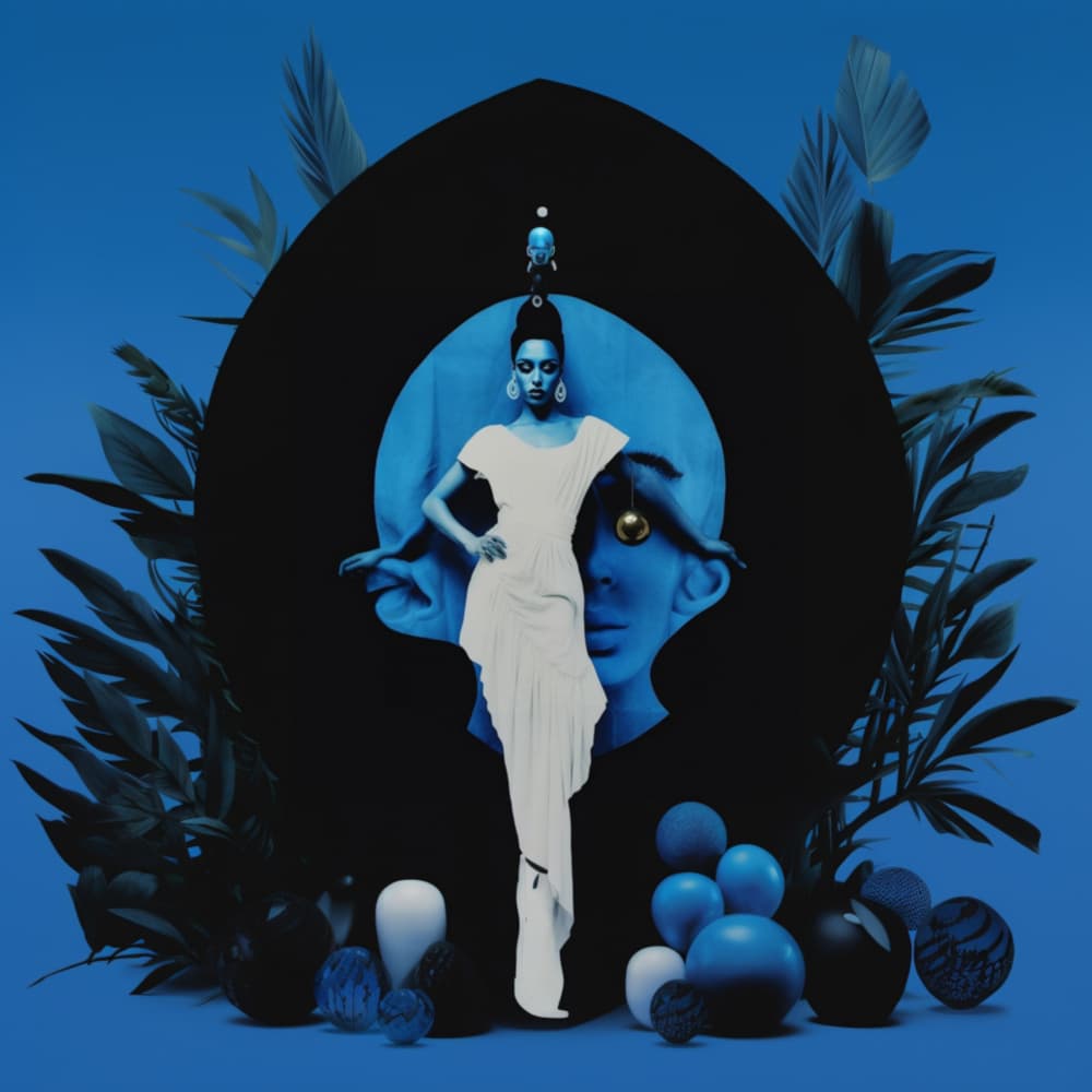 Elegant Blue Vision by Samantha Hearn — canvas wall art