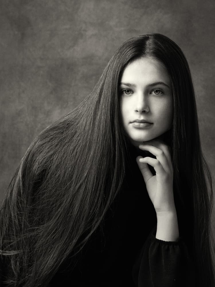 Pensive Young Woman by Mihai Bogdan R — canvas wall art