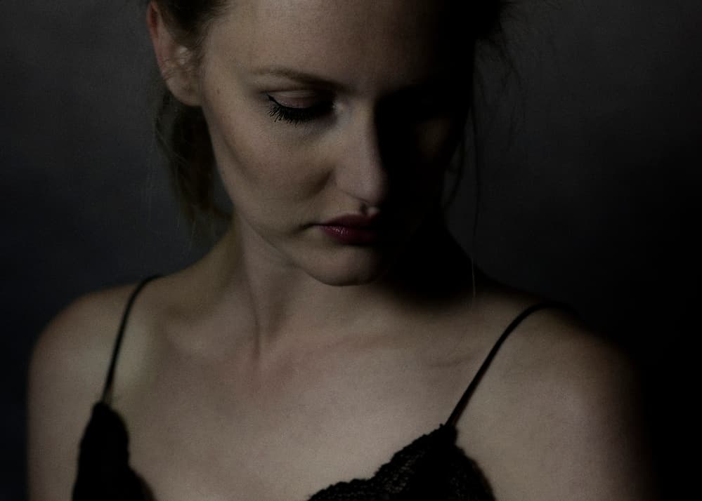 Pensive Woman Portrait by Jacob Tuinenga — canvas wall art
