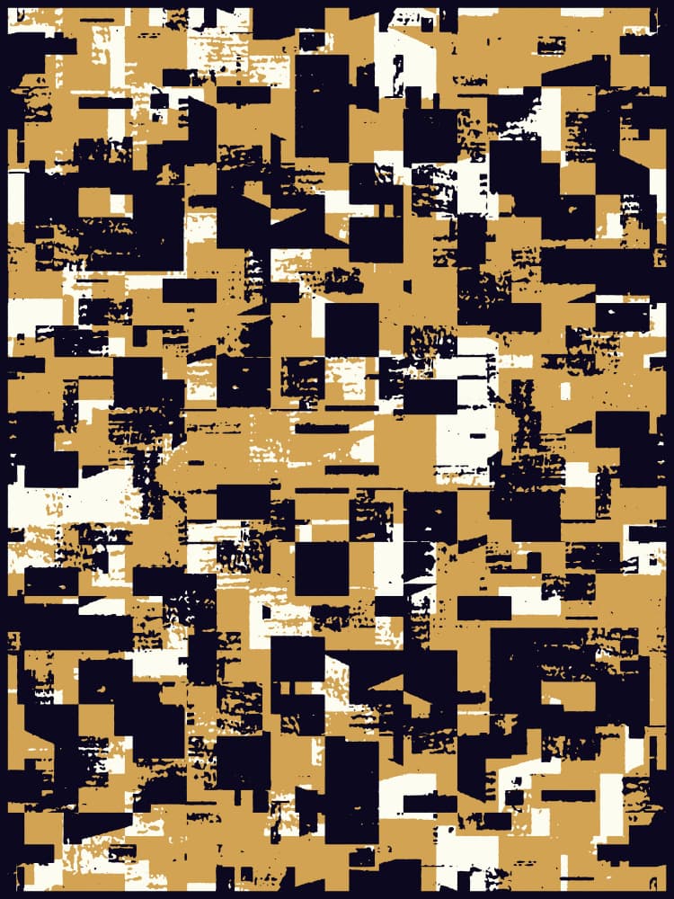 Distressed Geometric Pattern by Petr Strnad — canvas wall art
