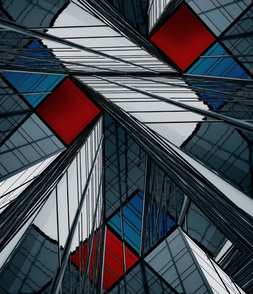 Abstract Urban Geometry by Tomasz Buczkowski ( Tomush ) — canvas wall art