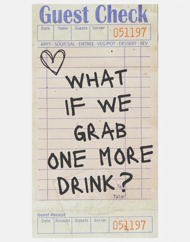 What If One More Drink by Jolly and Dash — canvas wall art