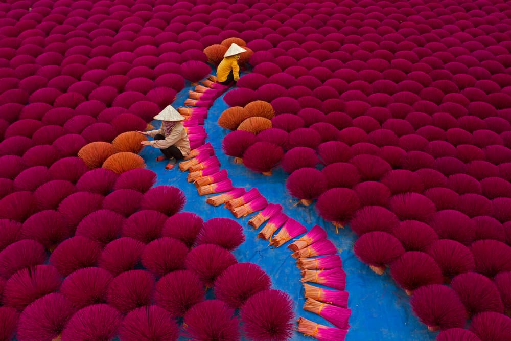 Drying incense by Azim Khan Ronnie — canvas wall art