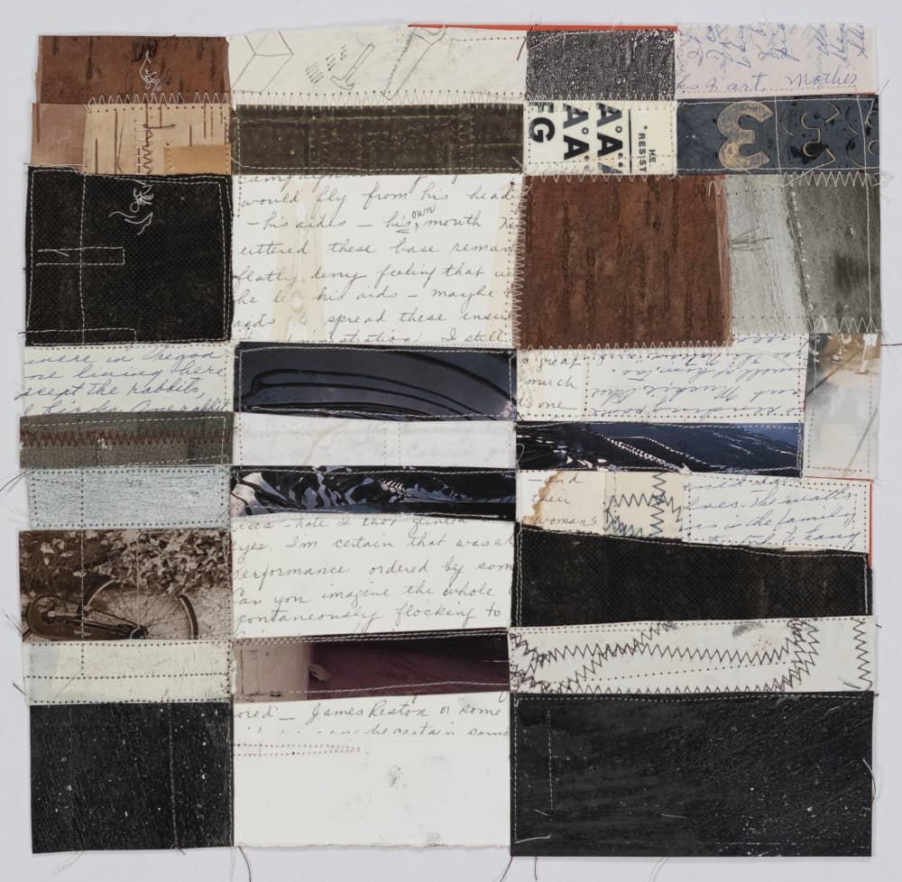 Handwritten Text Collage by Susan Smereka — canvas wall art