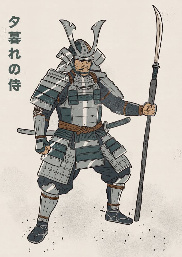 Armored Samurai Warrior by Nicholas — canvas wall art
