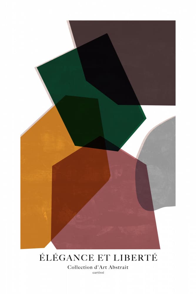 Modern Elegant Shapes by cartissi — canvas wall art
