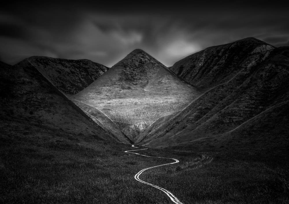 Dramatic Mountain Passage by Jiahong Zeng — canvas wall art