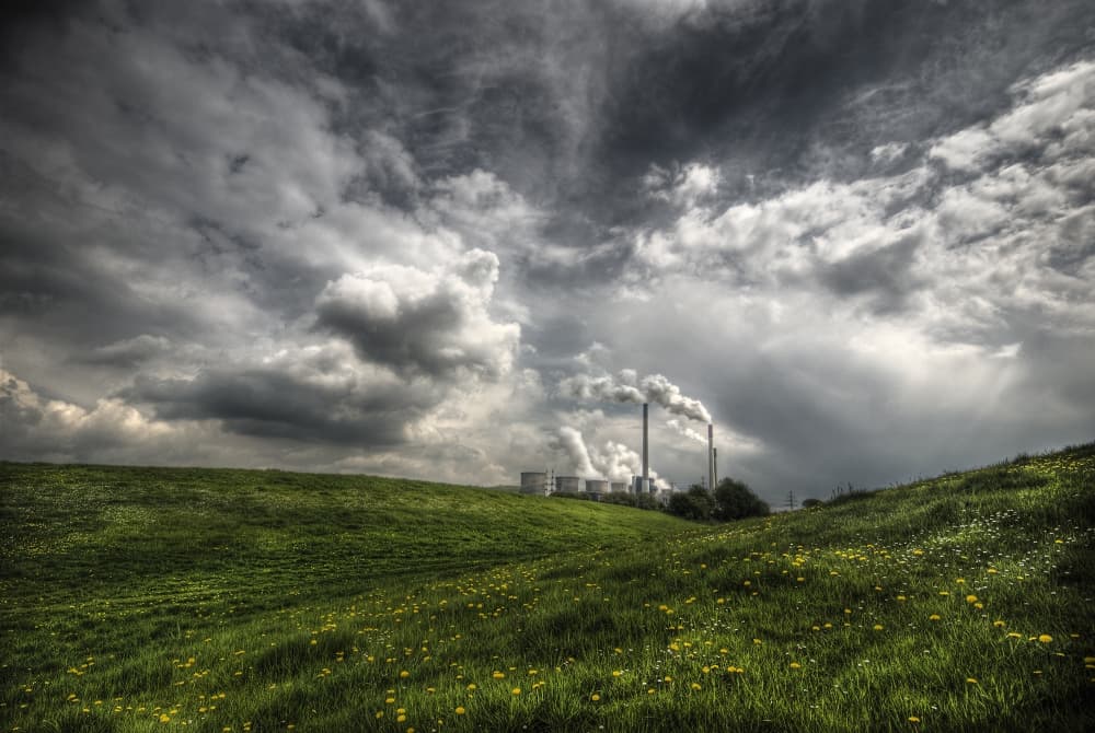 Power Plant Green Hills by Leon — canvas wall art
