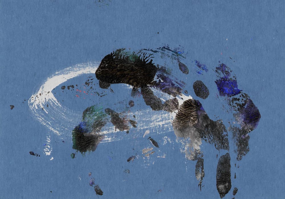 Dynamic Blue Abstract by Santhosh ch — canvas wall art