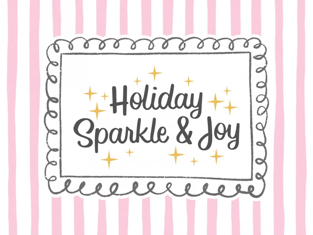 Whimsical Holiday Sparkle by Jolly and Dash — canvas wall art