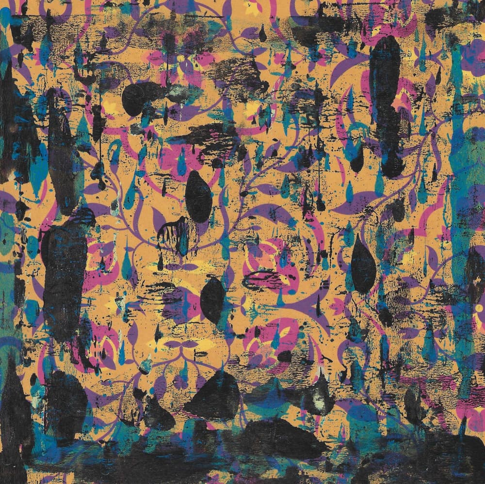 Vibrant Grunge Floral by Santhosh ch — canvas wall art
