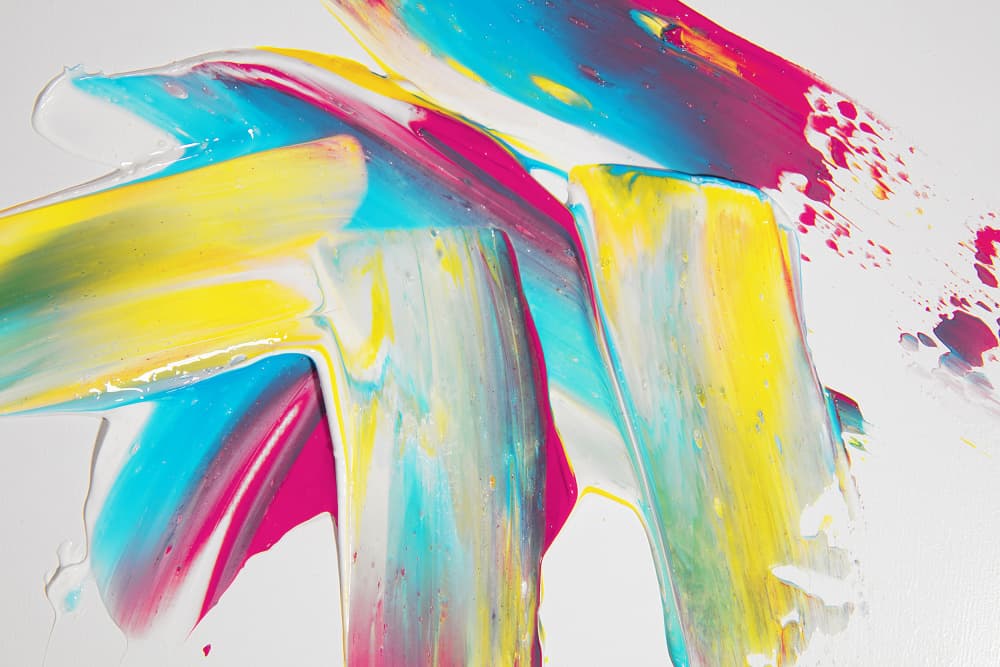 Vibrant Paint Strokes by Julia Ramiro — canvas wall art
