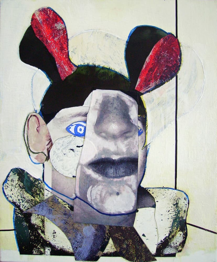 Surreal Rabbit Head by Pascal Marlin — canvas wall art