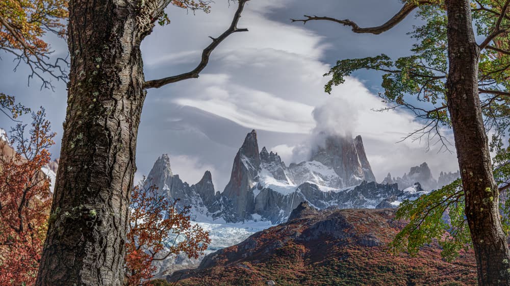 Majestic Autumn Mountains by YANGYING — canvas wall art