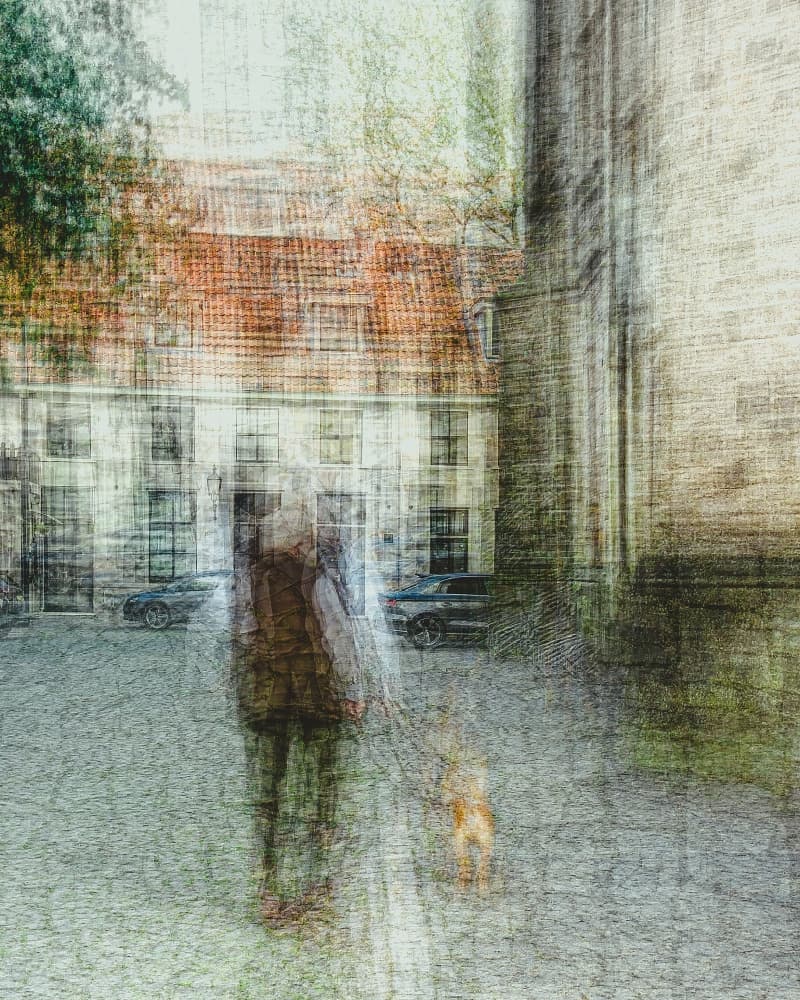 Dreamy City Walk by Marion Keijzer — canvas wall art