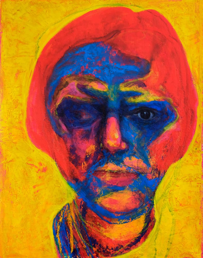 Bold Expressive Portrait by Joshua Hoskins — canvas wall art