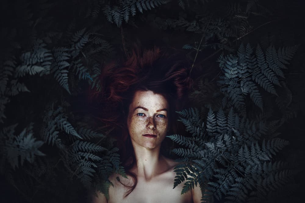 Mysterious Woodland Woman by Ruslan Bolgov — canvas wall art