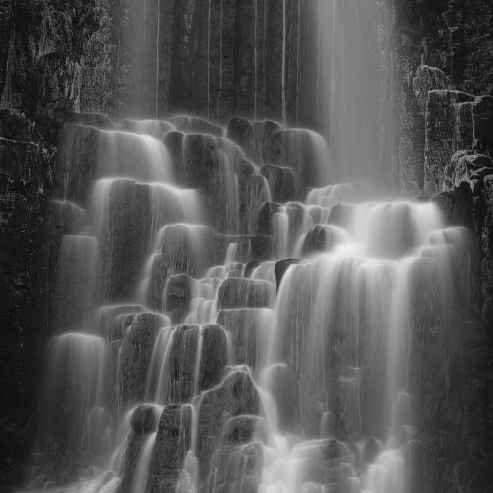 Silky Waterfall Steps by Robert Bolton — canvas wall art
