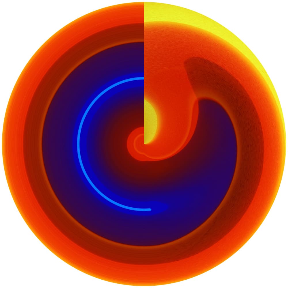 Dynamic Spiral Fusion by PASLIER Morgan — canvas wall art