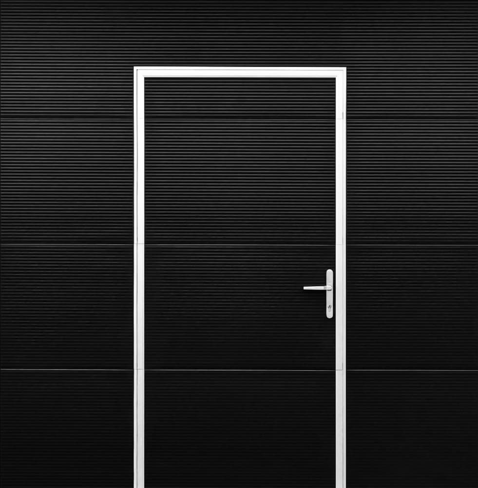 Sleek Black Door by Markus Auerbach — canvas wall art