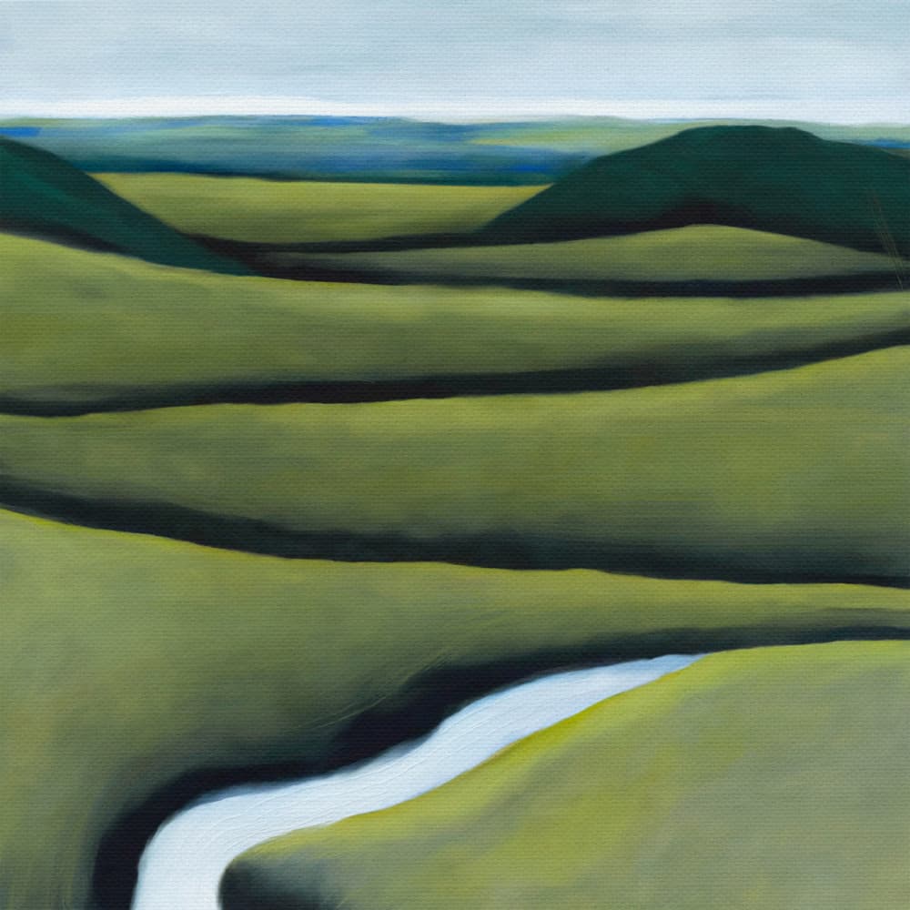 Green Valley Serenity by The Printable Studio — canvas wall art