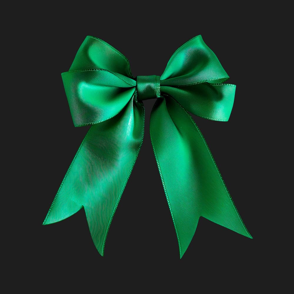 Elegant Green Bow by Marika Barsrsind β canvas wall art