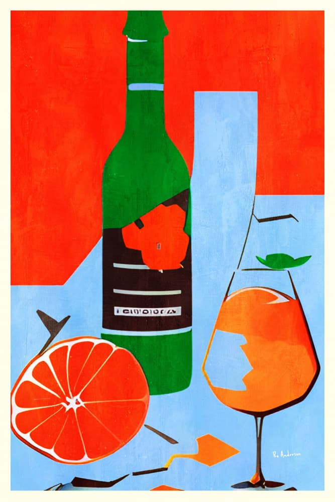 Vibrant Orange Still Life by Bo Anderson — canvas wall art