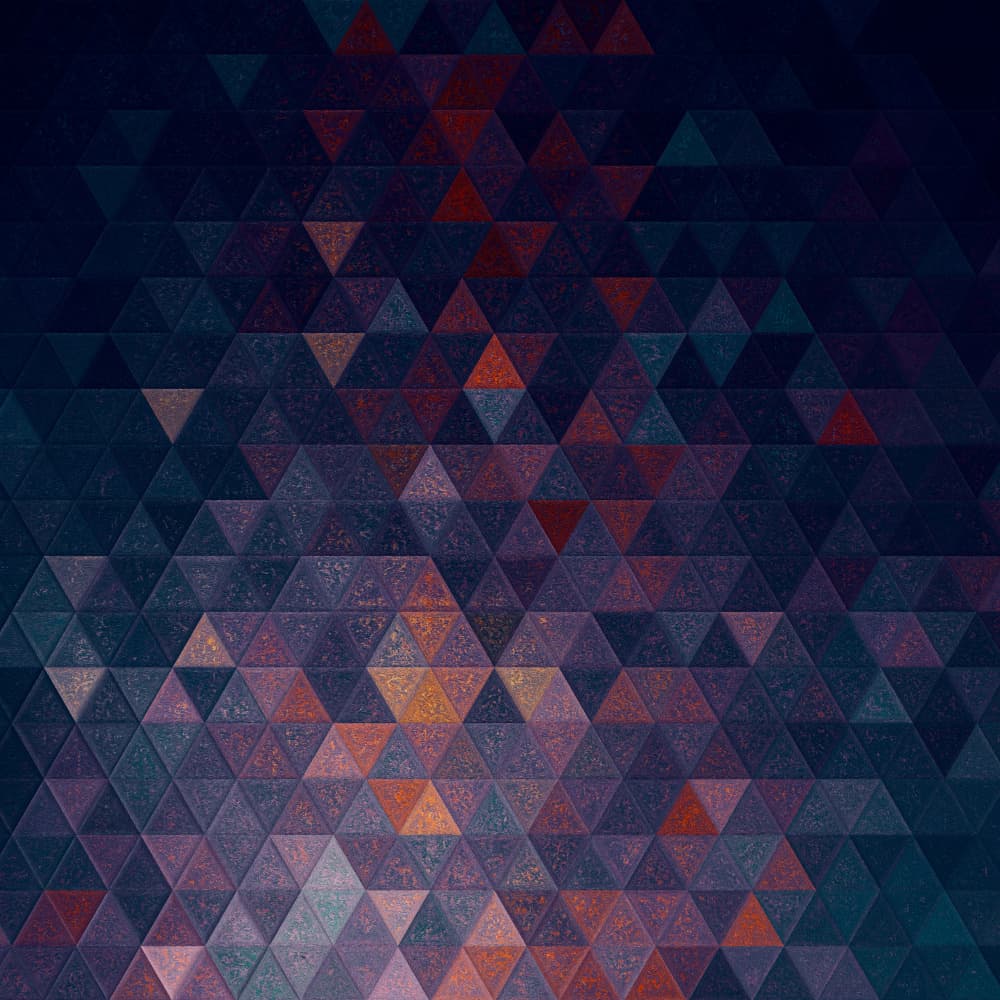 Vibrant Abstract Mosaic by Justyna Jaszke — canvas wall art