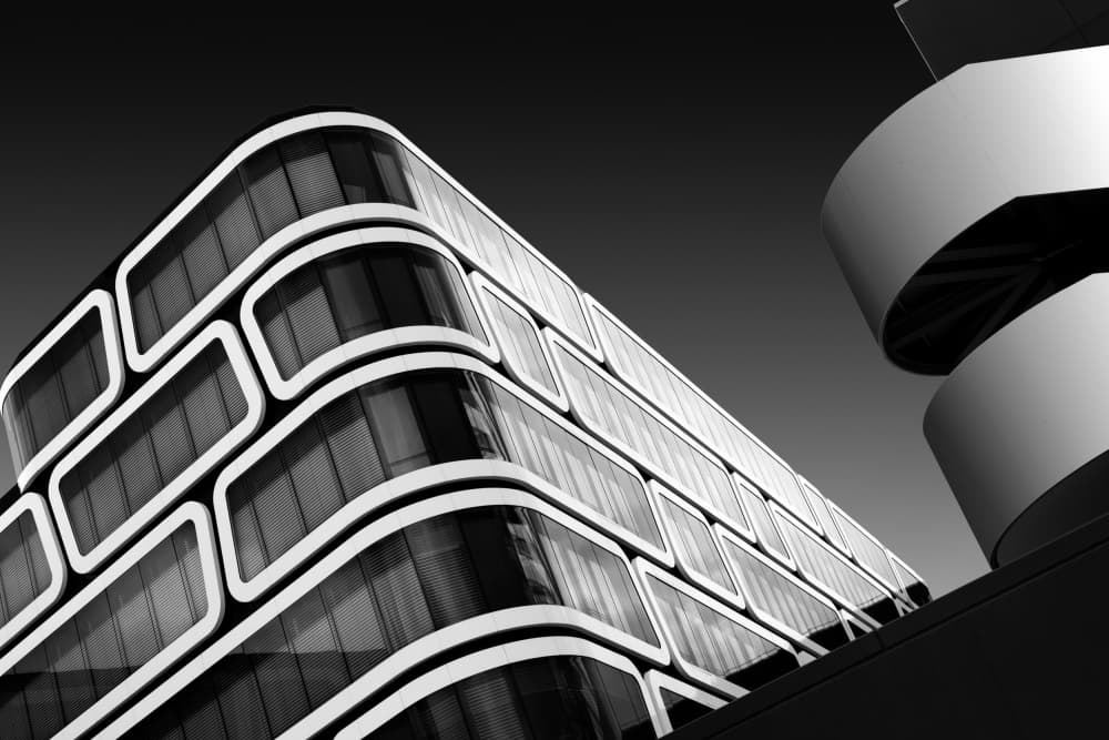 Sleek Urban Curves by Alaa Nour — canvas wall art