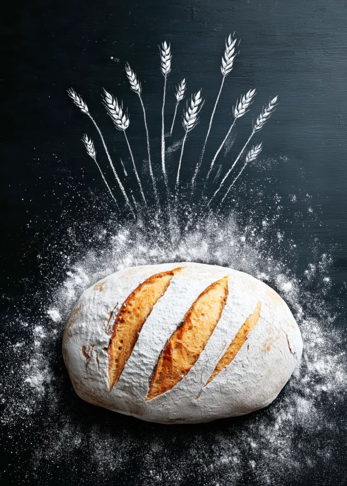 Rustic Bread And Wheat by Justyna Jaszke — canvas wall art
