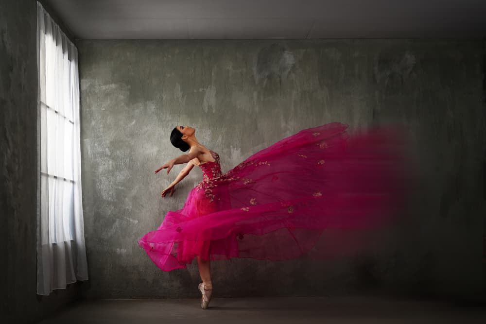 Ballerina in Motion by Rawisyah Aditya — canvas wall art