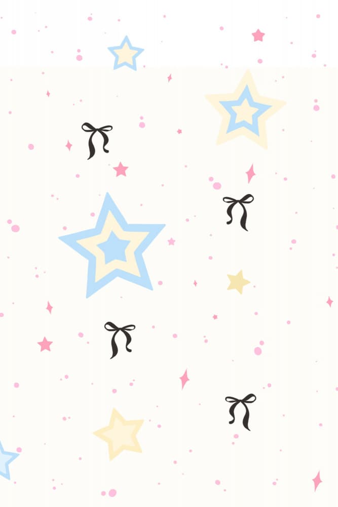 Pastel Stars and Bows by Xuan Thai — canvas wall art