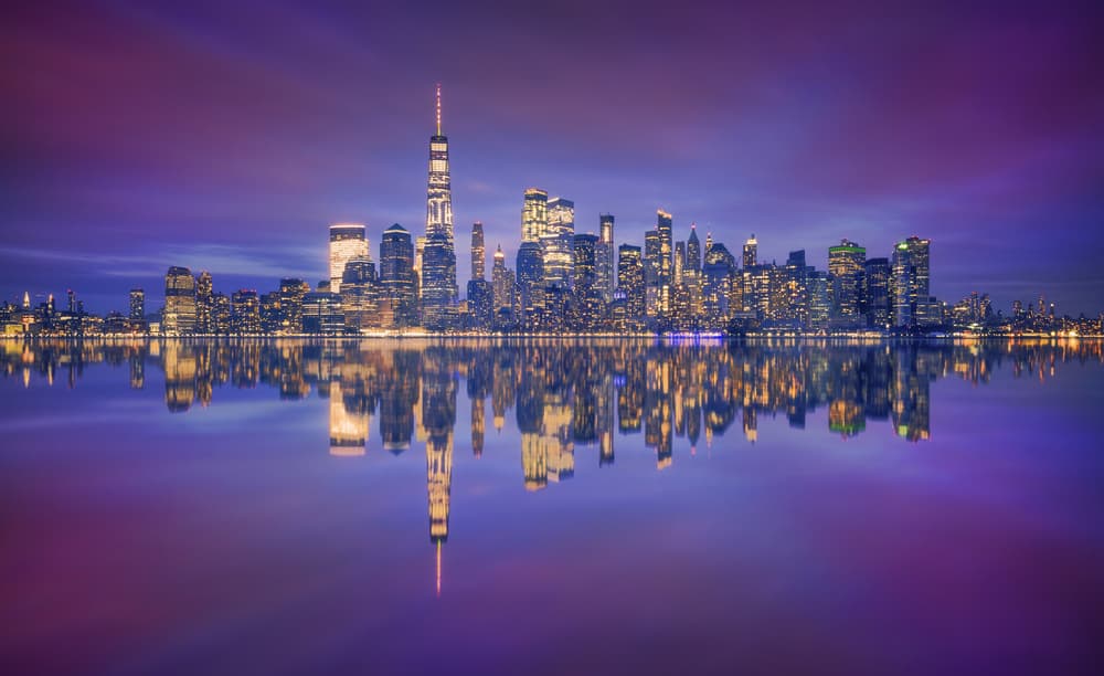 New York City Twilight by Carlos F. Turienzo — canvas wall art