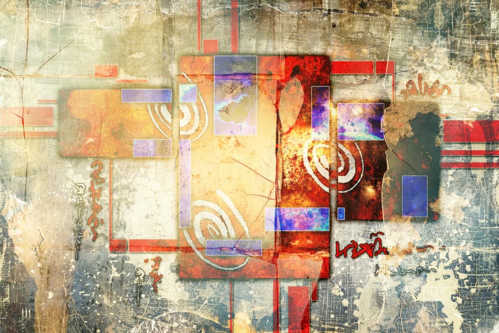 Urban Grunge Abstract by Rafal Kulik — canvas wall art