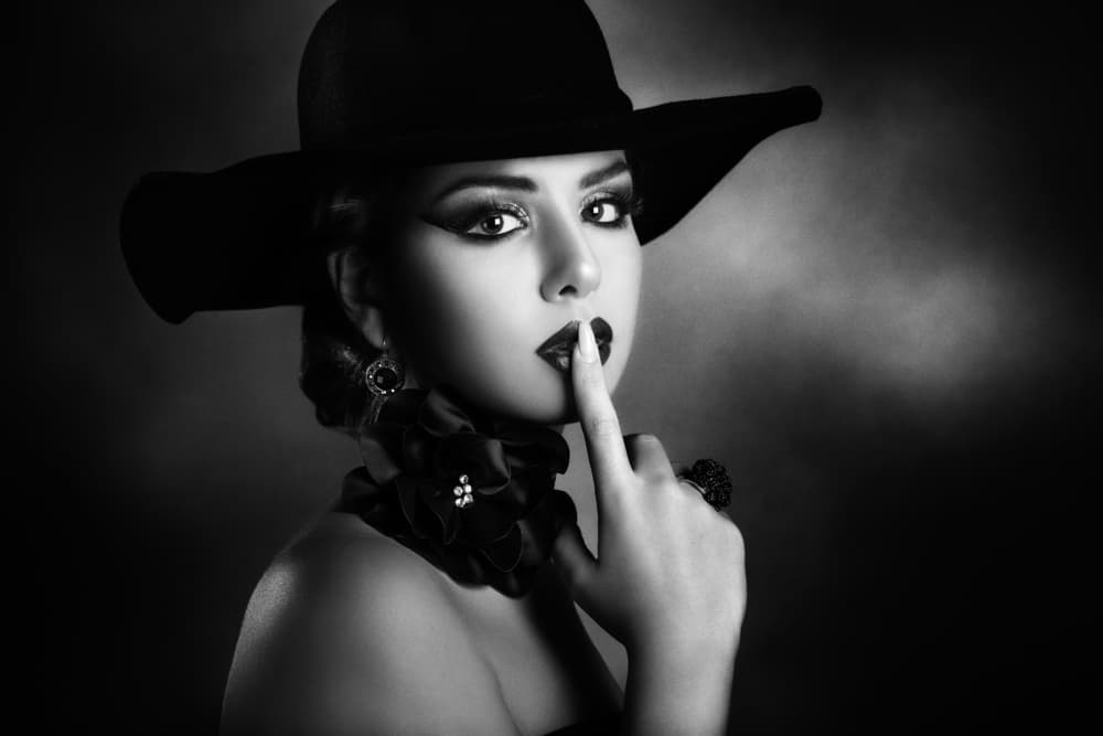 Black Hat Secret by Peppe Tambè — canvas wall art