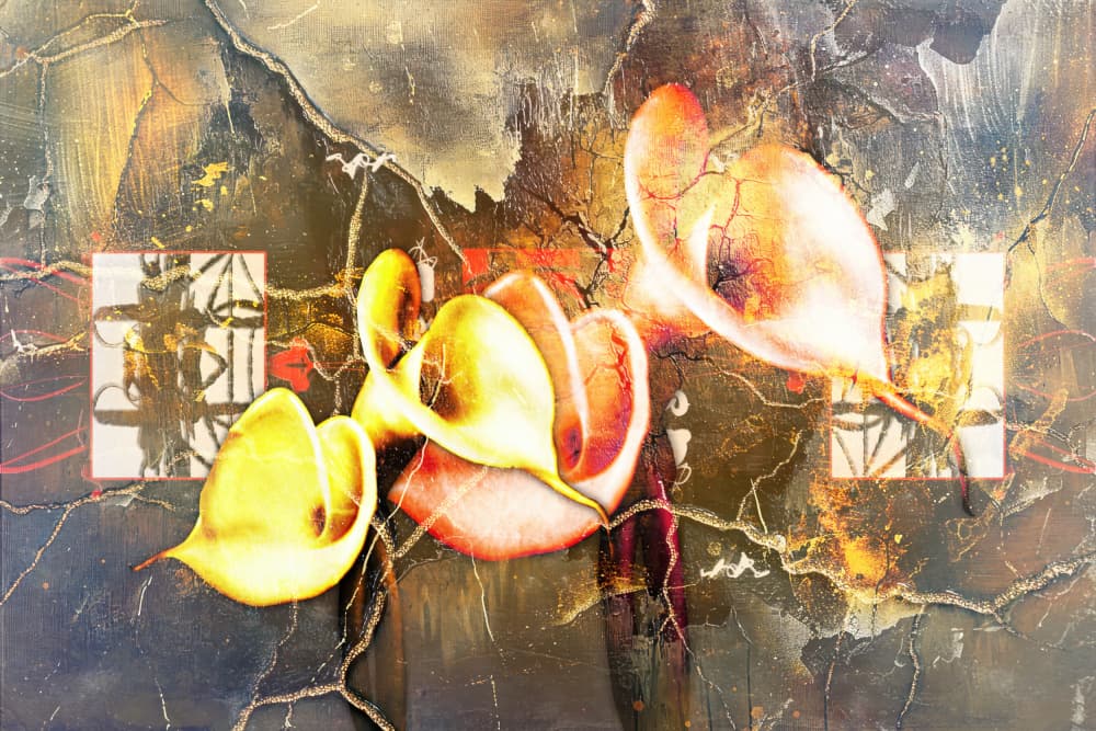 Golden Calla Glow by Rafal Kulik — canvas wall art