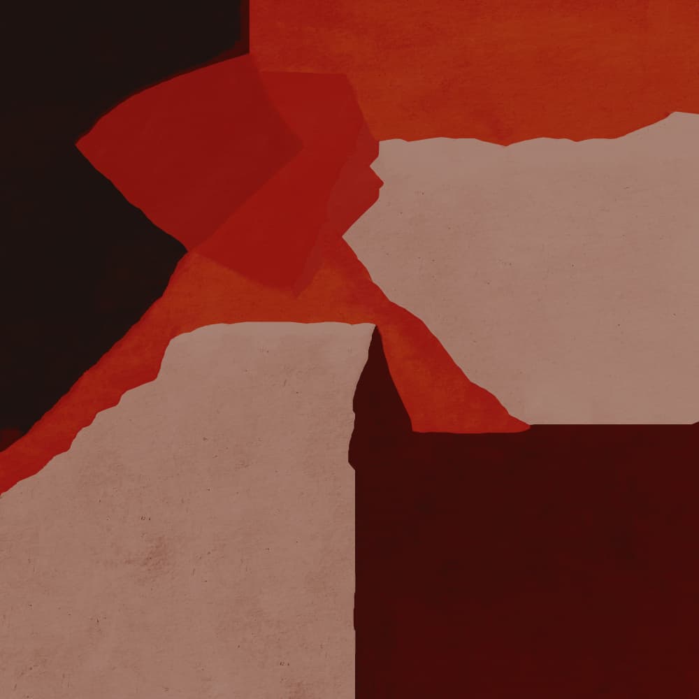 Warm Abstract Geometry by Treechild — canvas wall art