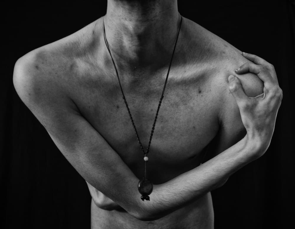 Bare Male Torso by Babak Haghi — canvas wall art