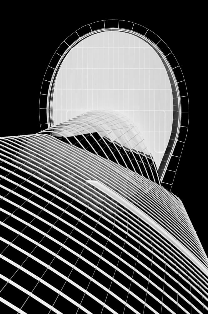Modern Architectural Curve by Wayne Pearson — canvas wall art