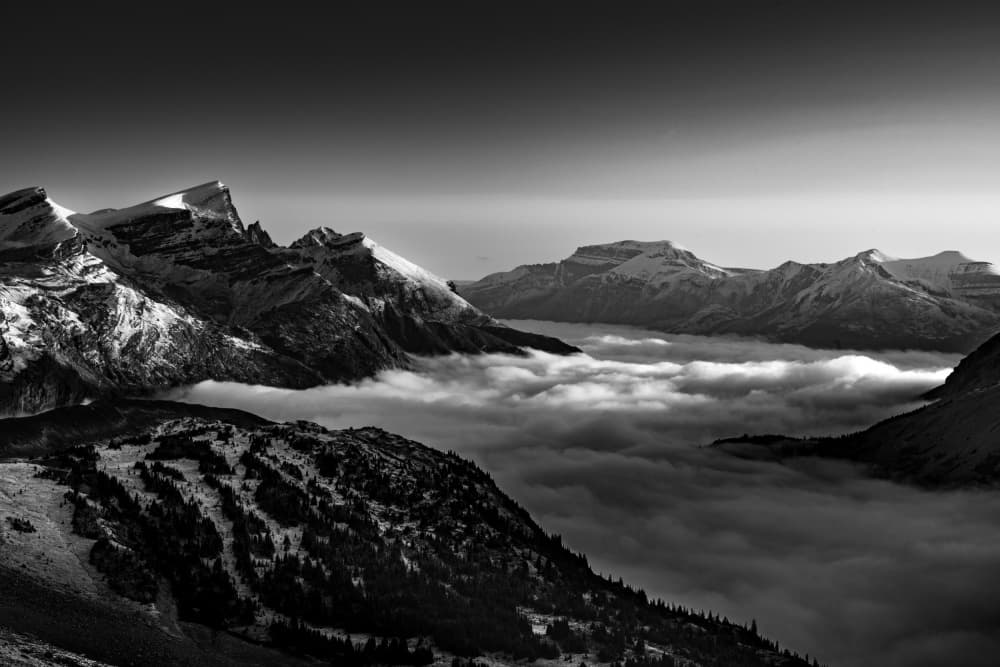 Alpine Peaks Above Clouds by Bing Li — canvas wall art