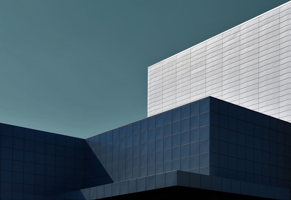 Modern Geometric Facade by Arnon Orbach — canvas wall art