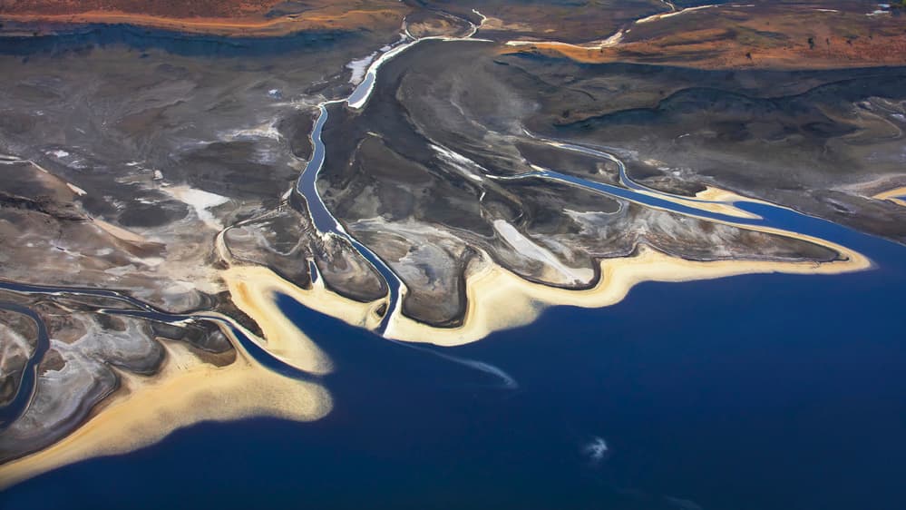 Winding River Delta by Phillip Chang — canvas wall art