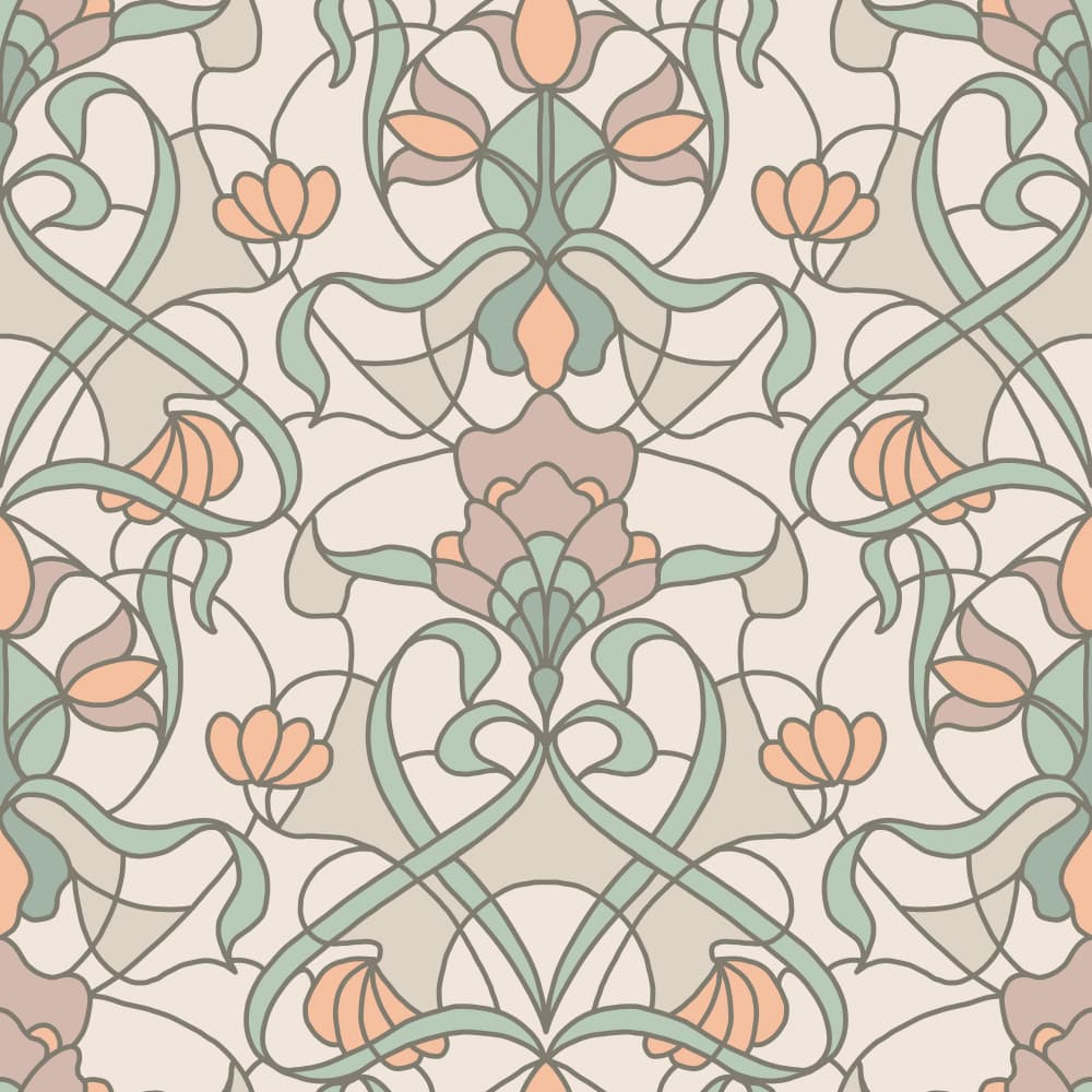 Elegant Stained Glass Florals by Alexandra Weise — canvas wall art