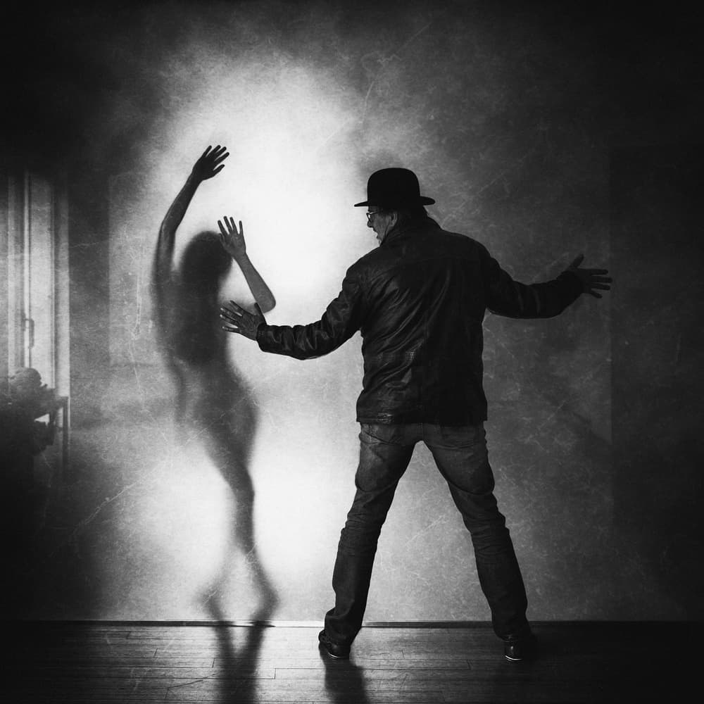 Mysterious Shadow Dance by Roswitha Schleicher-Schwarz — canvas wall art