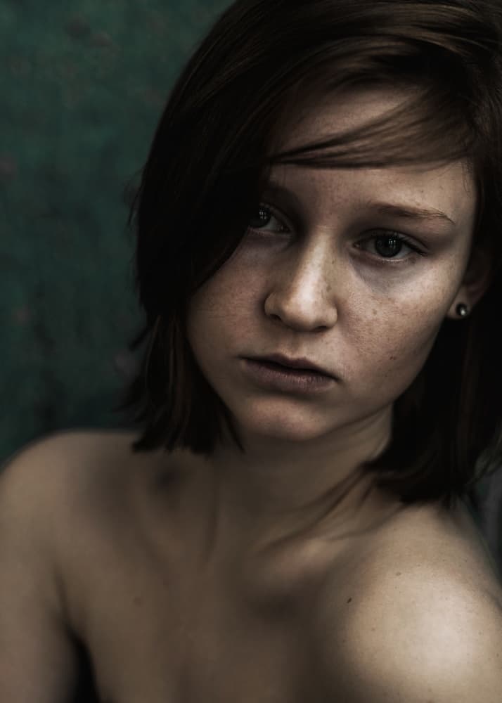 Pensive Young Woman by Jacob Tuinenga — canvas wall art