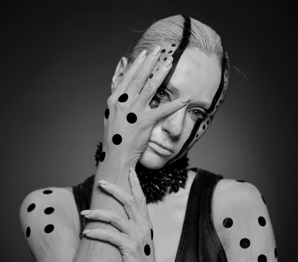 Dotted Mystery Portrait by Yoram GIL — canvas wall art